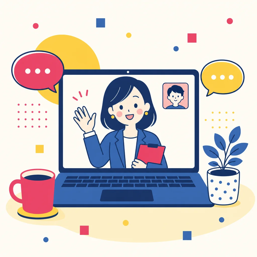 オンライン無料相談のイメージイラスト
