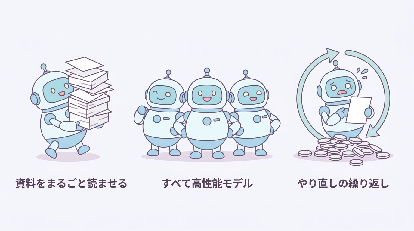 費用がふくらむ3つのパターン